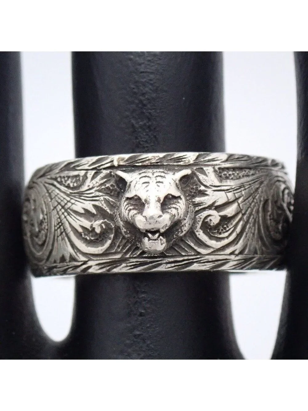 Gucci Cat Head Ring 925 Sterling Silver Actual No Pawn